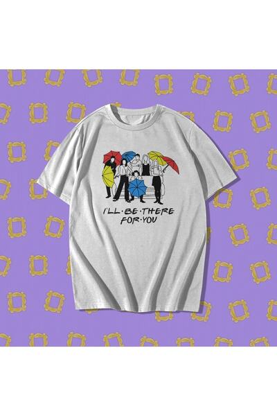 rebelberi Friends Series Drawing Design Tricou oversize unisex din bumbac Tricou