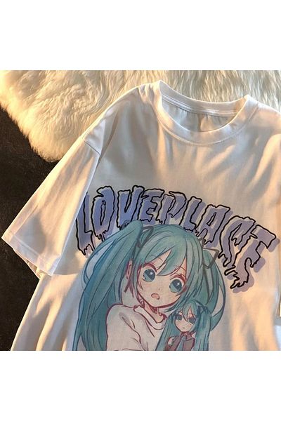 Touz Love Place Λευκό μπλουζάκι Unisex Oversize