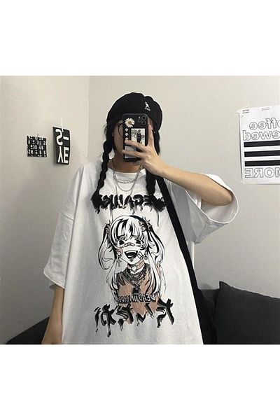 Touz Μπλουζάκι Wegankv Girl White Unisex Oversize