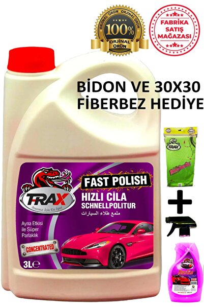 ARACINIZ İÇİN EN İYİSİ T-RAX Konsantre Hızlı Cila Süper Etkili Araba Oto Cila...