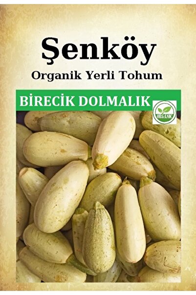 Şenköy Yerli Birecik Dolmalık Kabak Tohumu Doğal Ata Tohum Pakette 10 Gr 70 T...