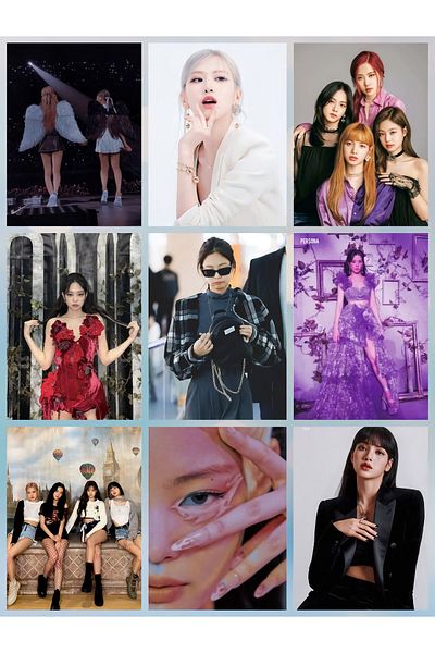 owl bag Μαύρο Ροζ 18 No -kpop- Σετ φωτοκάρτας 9 τεμαχίων