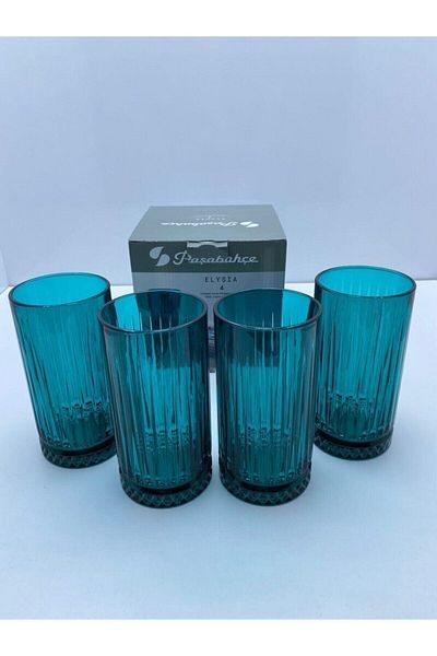 Paşabahçe Elysıa 4-Piece Colorful Soft Drink Glass 450cc