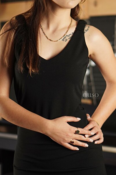 BEBE PLUS Askılı Yazlık Midi Dar Elbise