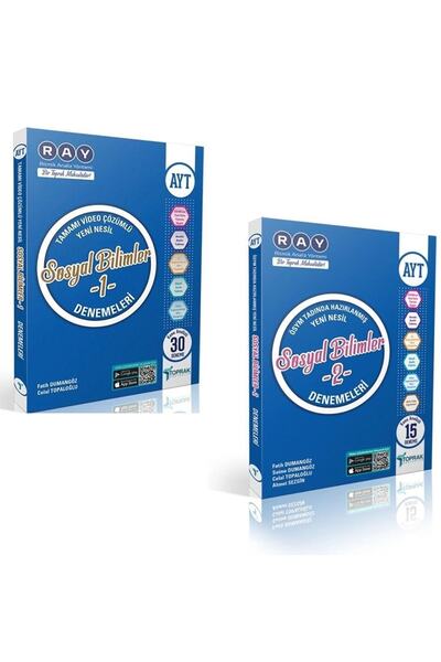 Toprak Yayıncılık Ayt Sosyal Bilimler 1 Ve Ayt Sosyal Bilimler 2 Denemeleri I...