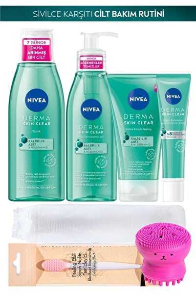 NIVEA Derma Skin Clear Night Exfoliator-sivilceli Ciltler Cilt Bakım-temizleyici Arındırıcı Bakım
