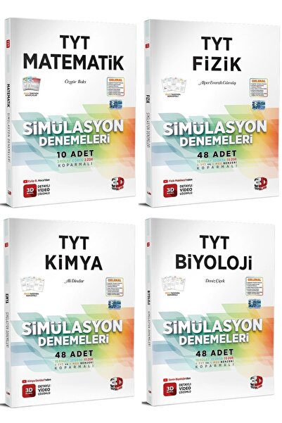 3D Yayınları 2023 Tyt Matematik - Tyt Fizik - Tyt Kimya - Tyt Biyoloji Deneme...