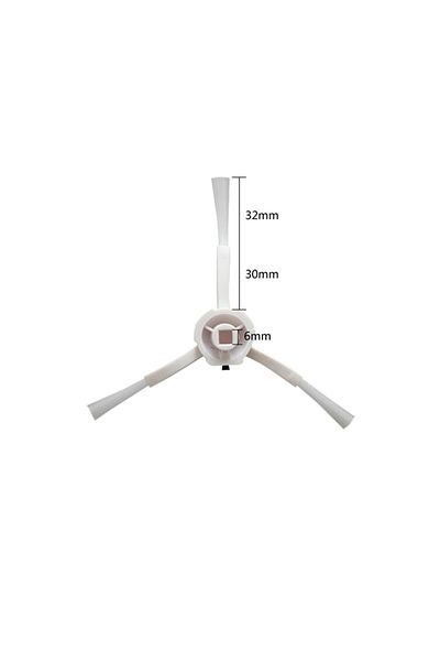 Popüler Xiaomi Vacuum Mop 1c/2c - Stytj01zhm، 2 فرشاة جانبية بيضاء متوافقة