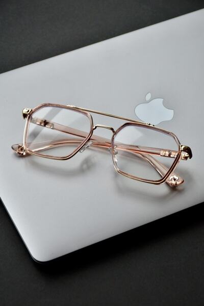 LOOKUP Unisex Blue Light Protected Glasses Blue Block Anti Light New Fashion Ce Document Pink Frame Transparent Glass