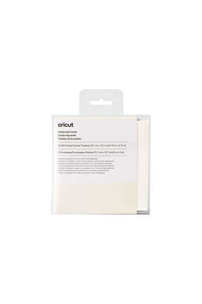 Cricut 2009986 Suluboya Kartları Beyaz S40 12li