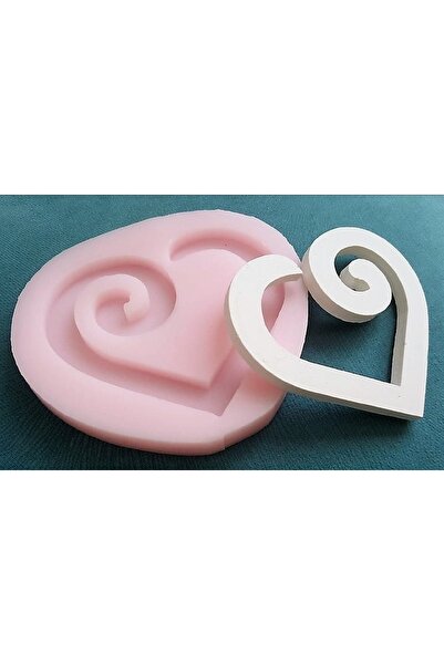 morlalem m 9cm Heart Love Affection Hanger Silicone Mold K-558, Polyester Sce...