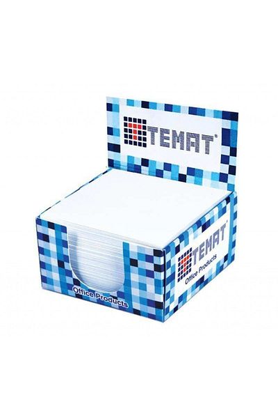 Temat 40 Pack Cube Block Note White 500 Pieces