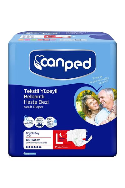 Canped Waistbanded Night Large Eco (large/night) Patient Diapers 14 Pieces 2 Packs