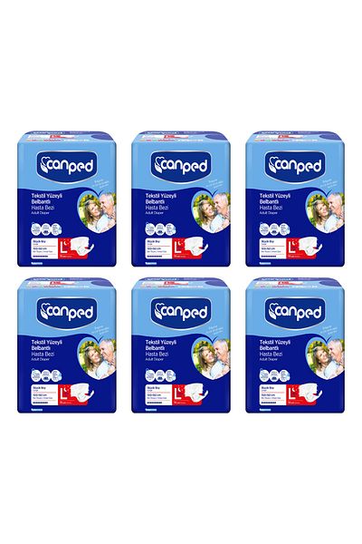 Canped Waistbanded Night Large (large/night) Patient Diapers 14 Pieces 6 Packs