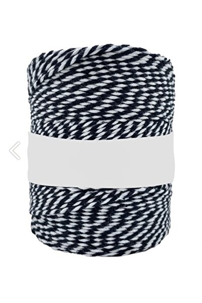 yfhobi 10 Metre- Siyah-beyaz, Marteniçka Ipi, Bileklik Takı Ipi, Hediye Paket...