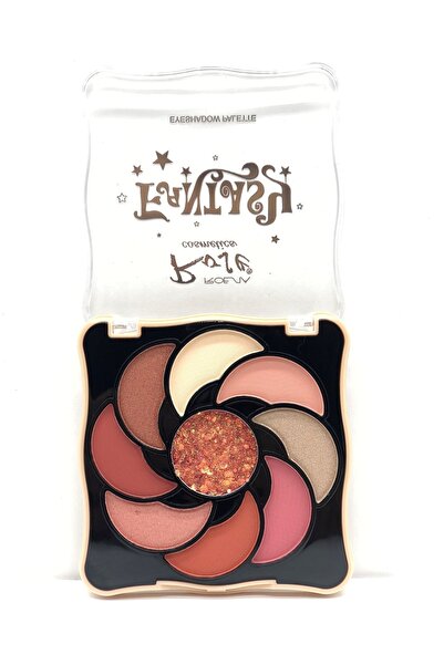 Roesıa Rose Cosmetics Rose Fantasy 9'lu Glıtterli Göz Farı