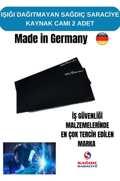 Sağdıç Saraciye Sağdıç 2 Adet Athermal Muadili 12 Numara Kaynakçı Camı