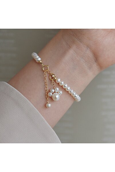 GO Sİ ON Cute Pearl Cat Claw Bracelet Bangle for Women