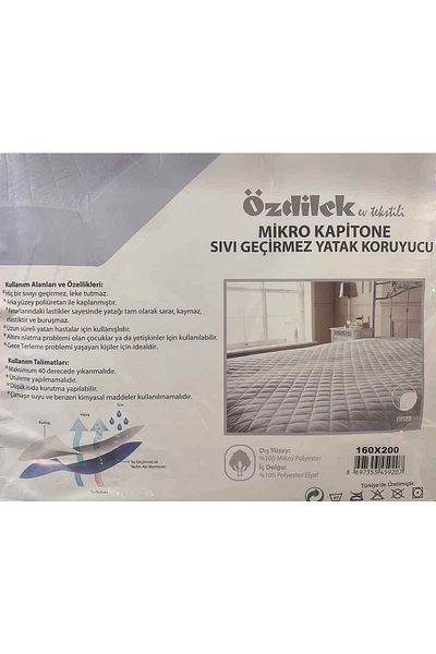 Özdilek Mattress Mattress Micro Quilted Liquid Proof Mattress Protector Fitted 160*200