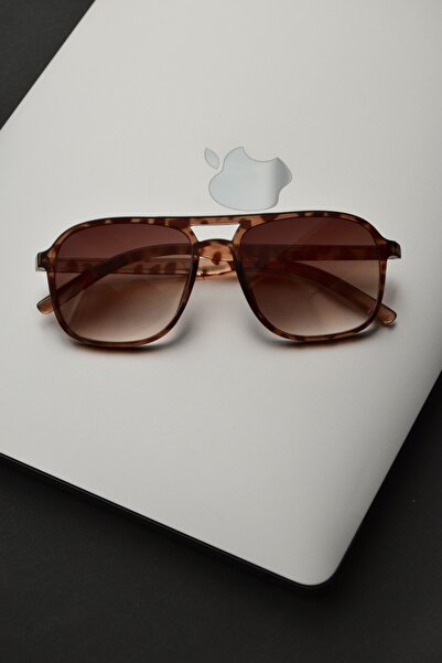 LOOKUP Women's Leopard Frame Crystal Cut Gradient Glass Cat Sunglasses