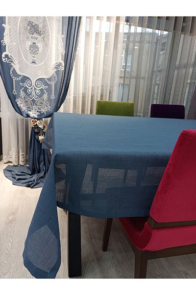 stay home Fata de masa Textura In Indigo Blue 6 Servetele Tk