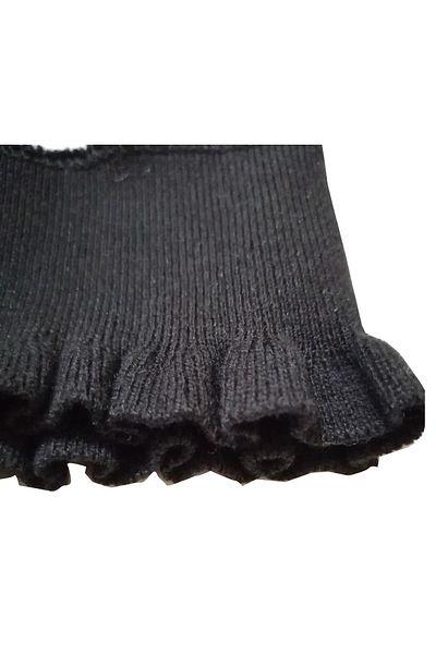 U5 FASHION Ribbed Knitwear Frilly Elastic Ribbed Flexible Special Design Sleeve Cuff