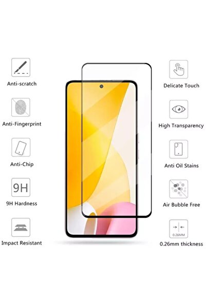 MCASERING Samsung Galaxy A73 5g Uyumlu Tam Kapatan Kırılmaz Temperli Cam Ekra...