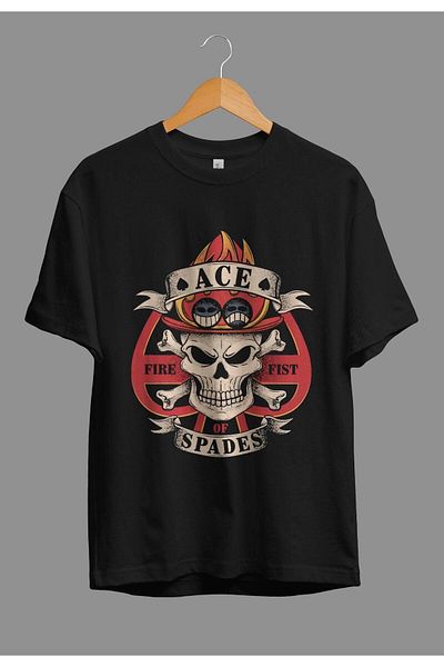 ZOKAWEAR Tricou cu design special cu imprimeu One Piece Portgas D Ace