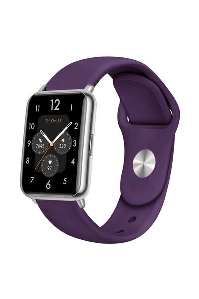 Nezih Case سوار Huawei Watch Fit 2 المتوافق مع A+ Quality Classic/Sport Gel Silicone Band