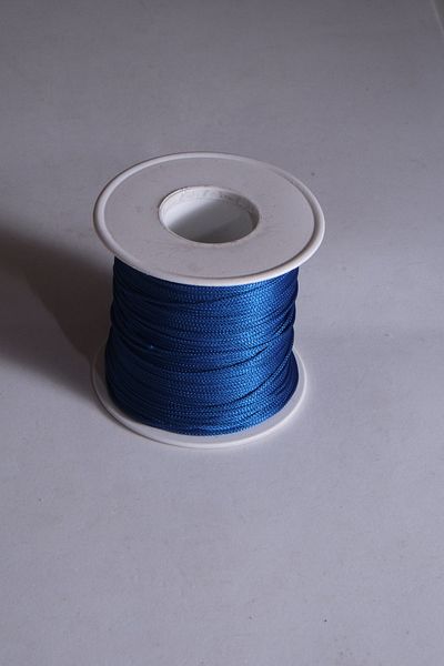 Eskişehir hobi sanat 1 mm 100 μέτρα Saks Μπλε Χρώμα Λεπτό Σχοινί Αλεξίπτωτου Μακραμέ Βραχιόλι Σχοινί Κολιέ Κοσμήματα Σχεδιασμός Σχοινί