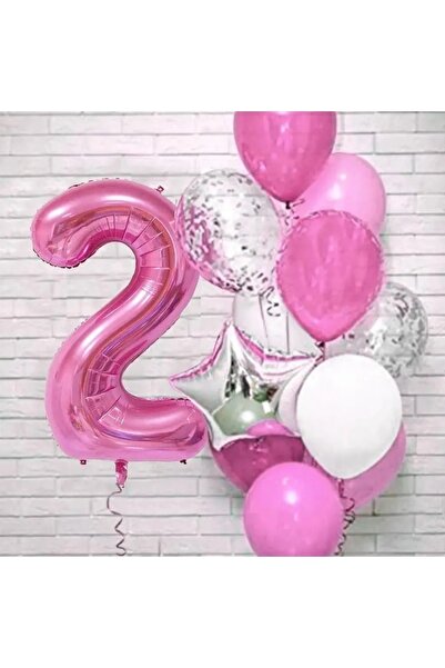 DÜVENCİ TİCARET Fuşya Yaş Balon Set-1-2-3-4-5-6-7-8-9