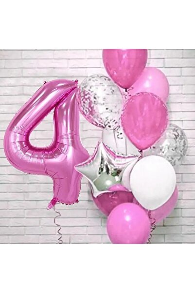 DÜVENCİ TİCARET Fuşya Yaş Balon Set-1-2-3-4-5-6-7-8-9