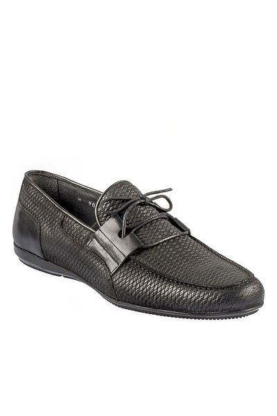 Fosco Laceless Black Nubuck Men's Casual Shoes 9032 641 46