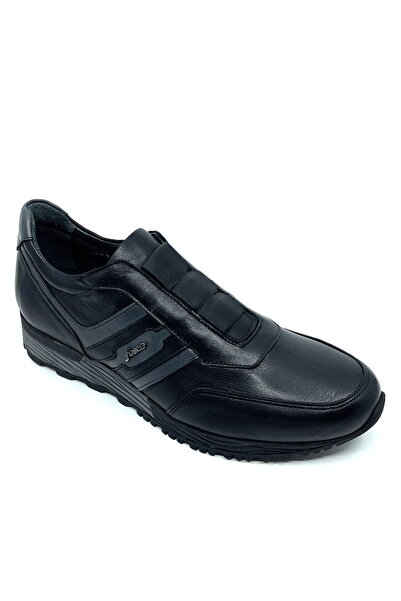 Fosco Hakiki Deri Siyah Sneaker Erkek Ayakkabı 2544 306 313