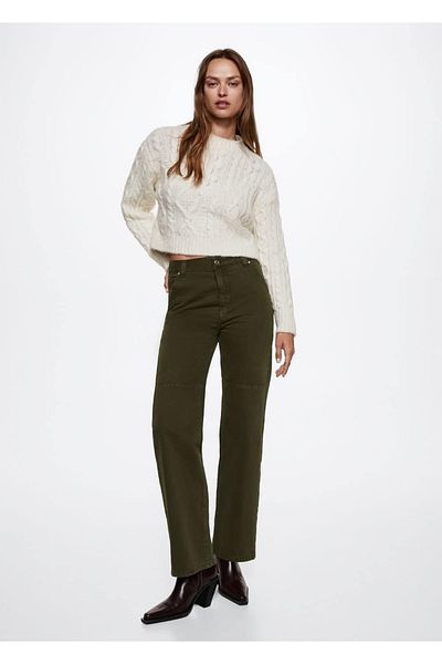 MANGO Woman Cargo jeans with pockets
