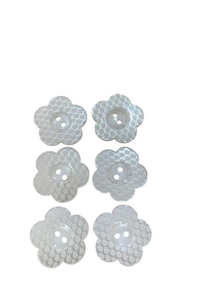 e tuhafiye 12 Large Flower Buttons