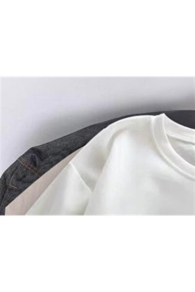 Touz Satu Moda & Death Note Logo White Unisex Oversize T-Shirt