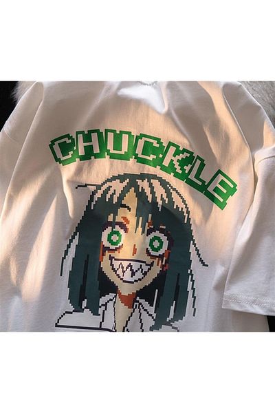 Touz Chuckle Girl Λευκό μπλουζάκι Unisex Oversize
