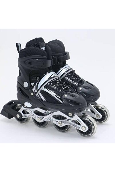 Depomiks Avm Siyah Işıklı Ayarlanabilir Alıştırma Pateni Isikli Cocuk Pateni