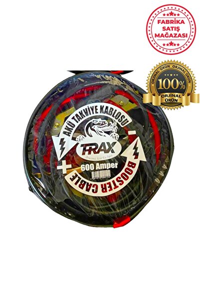 ARACINIZ İÇİN EN İYİSİ T-RAX Akü Takviye Kablosu Çantalı Araç Oto Kalın Kalit...