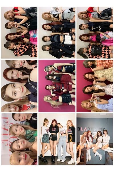 owl bag Black Pink No 24 -kpop- Set od 9 foto kartica