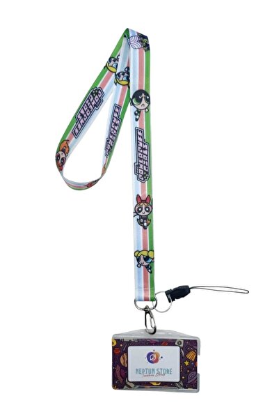 neptünstore Κάρτα με ριγέ γιακά Powerpuff Girls