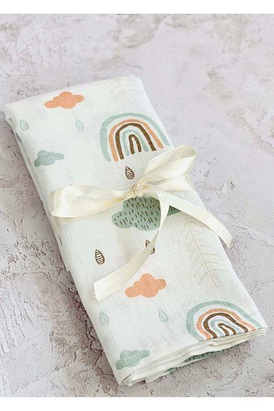 JUNİPERUS Multi-Purpose Muslin Cloth Cover Blanket 75x75