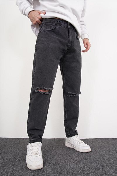 DİFRANSEL Dizi Yırtık Mom Jeans