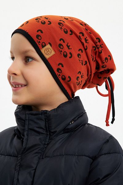 Babygiz Pălărie cu model panda pentru băiat, pălărie moale, strat dublu, 100% bumbac natural, bumbac pieptănat