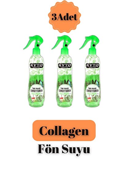 kyto Kolajen Etkili Çift Fazlı Fön Suyu 400ml - 3adet