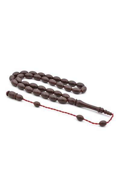 Murty99 Usta Işi Sistemli Arpa Kesim Kahverengi Fiber Tesbih Iri Boy