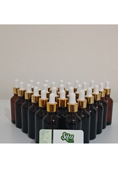 ŞİFAGIDA Sarı Kantoran Yağı 50ml Damla Kapakli Ev Yapımı Hakiki Zeytin Yağı Ile