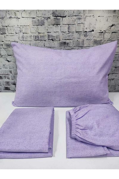 GASEL ÇARŞI Set de husă de pilota unică din țesătură de bumbac de culoare uni (cearceaf elastic)