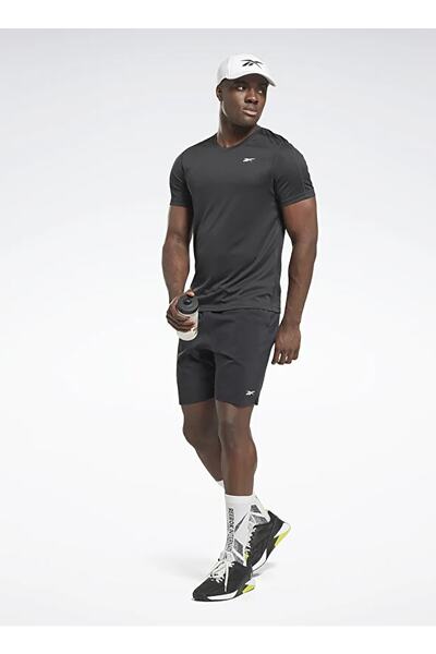 Reebok Bisiklet Yaka Düz Siyah Erkek T-shirt Hı3916 Wor Comm Ss Tech Tee